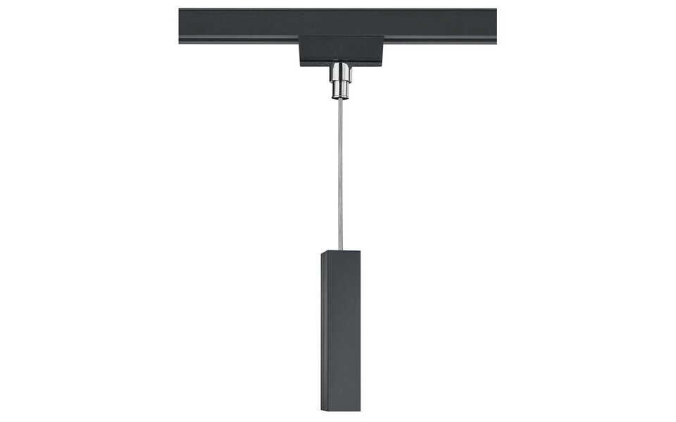 HLW LED Matte Black Power Rail Connector Pendant Lamp for LED Lamp and Black Floor Lamp