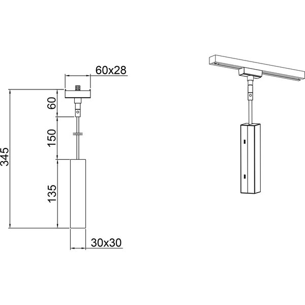 HLW LED Matzwarte Spanningsrail Connector Hanglamp voor LED lamp en Zwarte Vloerlamp HLW LED Matzwarte Spanningsrail Connector Hanglamp voor LED lamp en Zwarte Vloerlamp