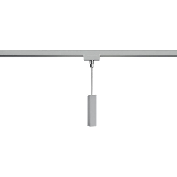 HLW LED Spanningsrail Connector Hanglamp - 2-Fase LED lamp Adapter Mat Titaan HLW LED Spanningsrail Connector Hanglamp - 2-Fase LED lamp Adapter Mat Titaan