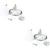 Power Rail Hanging Set 2 Pack White - For LED lamp & Floor lamp