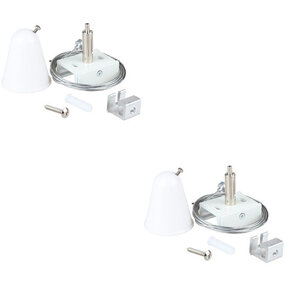 Spanningsrail Ophangset 2 Pack Wit - Voor LED lamp & Vloerlamp Spanningsrail Ophangset 2 Pack Wit - Voor LED lamp & Vloerlamp