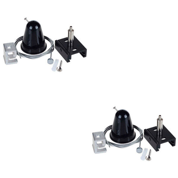 HLW LED Spanningsrail Ophangset 2 Pack - 3 Fase, 1 Meter, Zwart voor LED lamp & vloerlamp HLW LED Spanningsrail Ophangset 2 Pack - 3 Fase, 1 Meter, Zwart voor LED lamp & vloerlamp