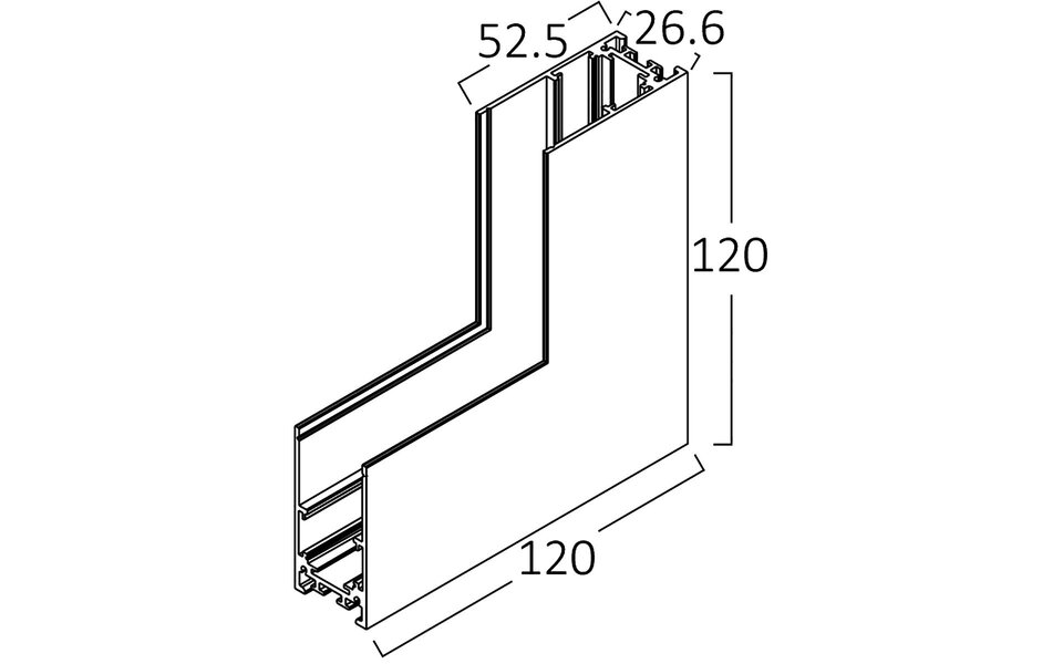 HLW LED Corner Piece Black for 48V Magnetic Track Rails - Surface Mounting from Ceiling to Wall HLW LED Corner Piece Black for 48V Magnetic Track Rails - Surface Mounting from Ceiling to Wall
