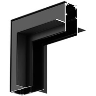 Corner Piece Black for 48V Magnetic Track Rails - Brinton Magni Corner Piece Black for 48V Magnetic Track Rails - Brinton Magni