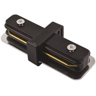 Spanningsrail Doorverbinder - Recht - Zwart voor LED lamp