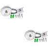 Spanningsrail Ophangset 2 Pack Wit - Voor LED Lamp & Vloerlamp Spanningsrail Ophangset 2 Pack Wit - Voor LED Lamp & Vloerlamp