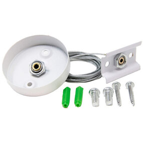 Spanningsrail Ophangset Wit 1 Meter voor LED Lamp & Vloerlamp Spanningsrail Ophangset Wit 1 Meter voor LED Lamp & Vloerlamp