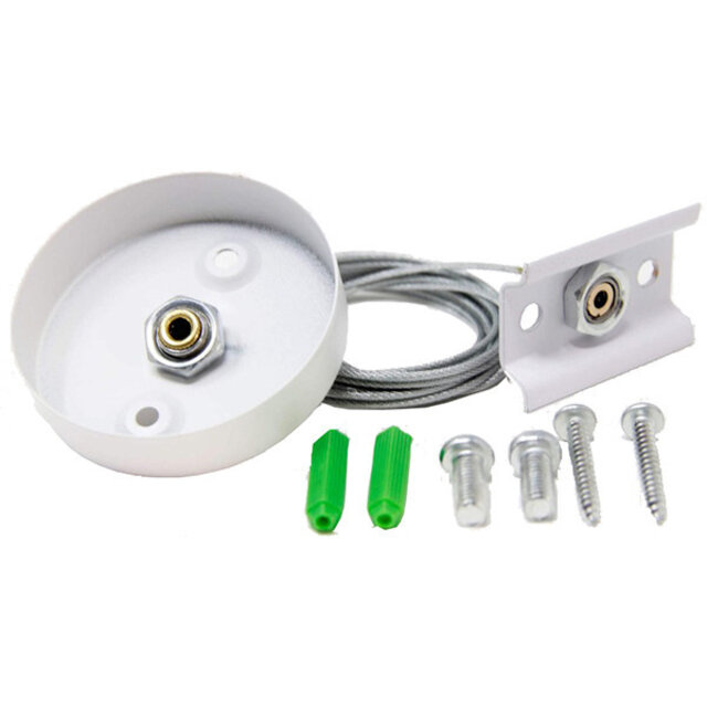 Spanningsrail Ophangset Wit 1 Meter voor LED Lamp & Vloerlamp Binnenverlichting
