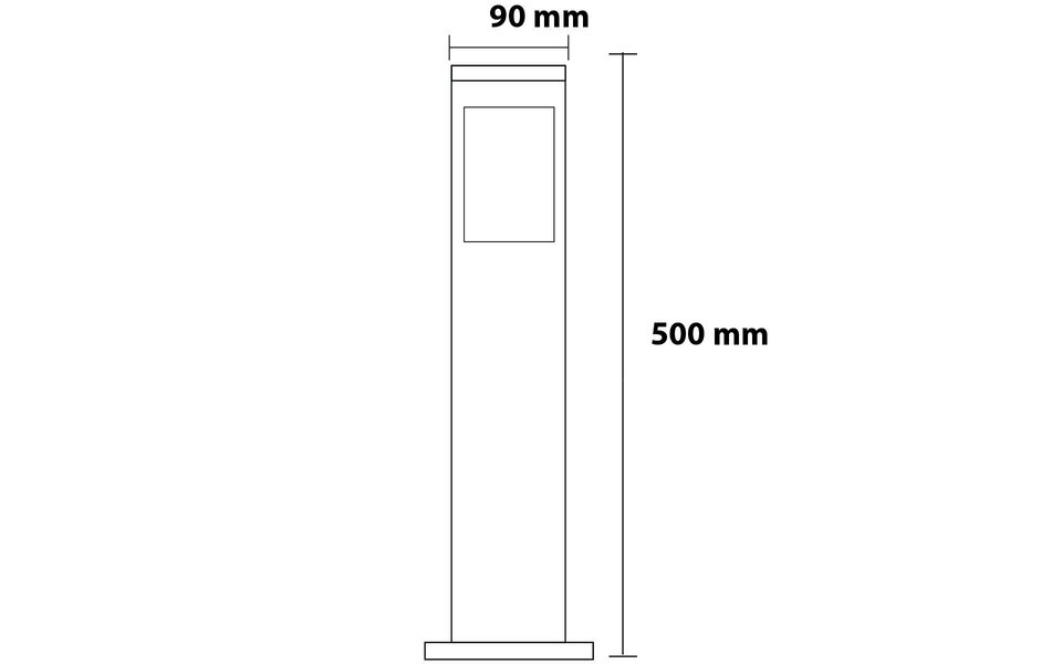 HLW LED Kavy 2 Outdoor Floor Lamp - Black Floor Lamp & LED Outdoor Wall Lamp, E27 Fitting