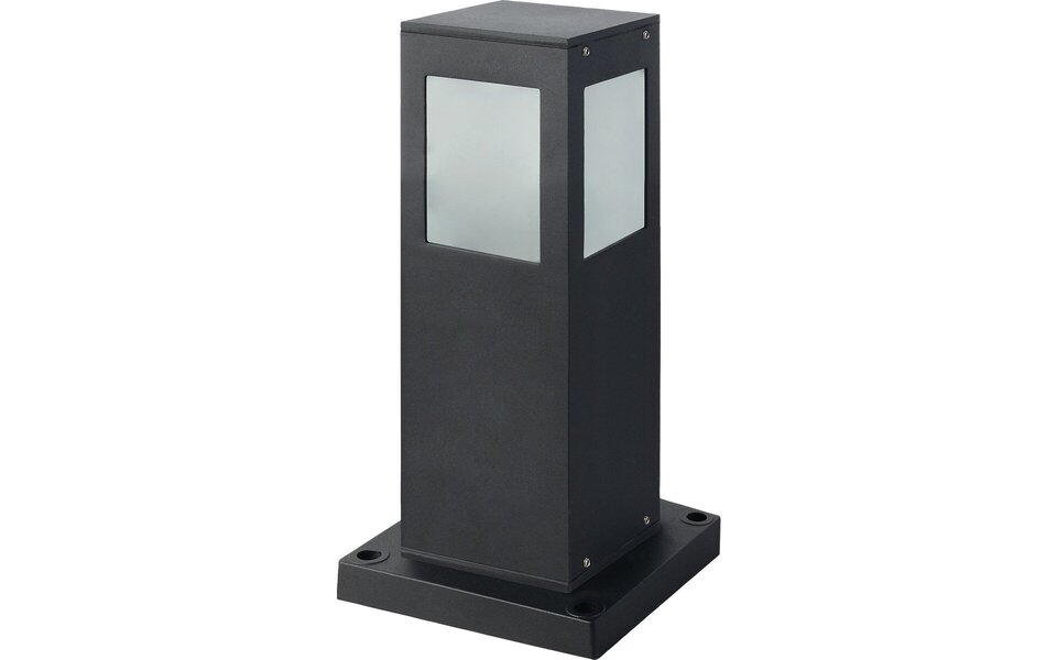 HLW LED Staande Buitenlamp - Sokkellamp - Kavy 1 - E27 Fitting - Vierkant - Zwart