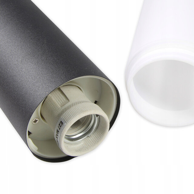 HLW LED LED Tuinverlichting - Staande Buitenlamp - Prixa Malini - RVS - Mat Zwart - E27 Fitting - Rond - 45cm