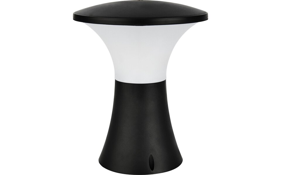 HLW LED Black Floor Lamp Standing - LED Outdoor Wall Lamp Round with E27 Fitting