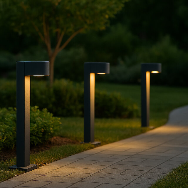 Ronde staande LED vloerlamp in mat antraciet met GU10 fitting en spatwaterdichte IP44 behuizing Ronde staande LED vloerlamp in mat antraciet met GU10 fitting en spatwaterdichte IP44 behuizing