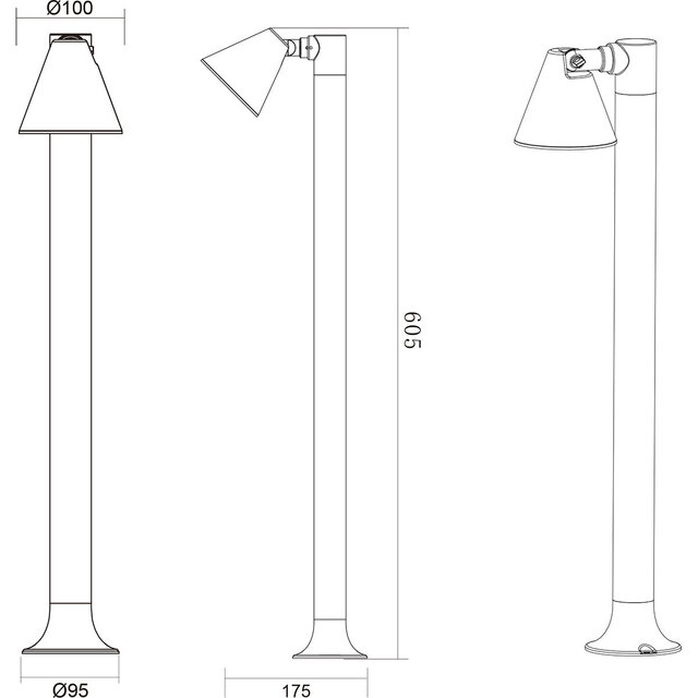 HLW LED LED Tuinverlichting - Staande Buitenlamp - Trion Kavani - GU10 Fitting - Rond - Mat Antraciet - Aluminium | HLW LED LED Tuinverlichting - Staande Buitenlamp - Trion Kavani - GU10 Fitting - Rond - Mat Antraciet - Aluminium |