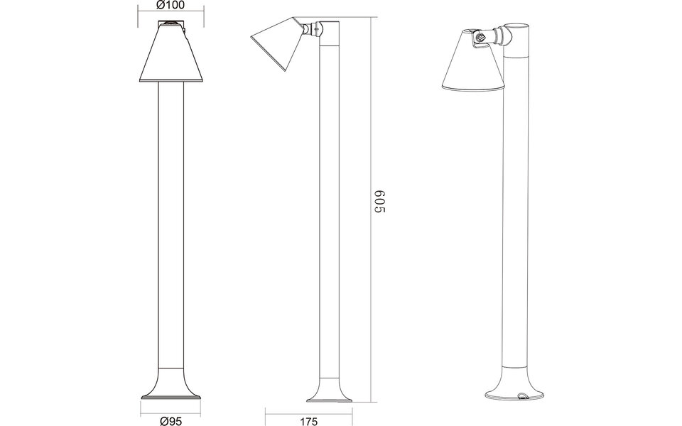 HLW LED LED Tuinverlichting - Staande Buitenlamp - Trion Kavani - GU10 Fitting - Rond - Mat Antraciet - Aluminium | HLW LED LED Tuinverlichting - Staande Buitenlamp - Trion Kavani - GU10 Fitting - Rond - Mat Antraciet - Aluminium |