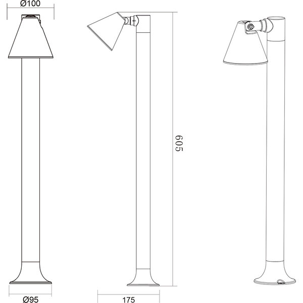 HLW LED Trion Kavani LED Tuinverlichting - Vloerlamp & Buiten Wandlamp met GU10 Fitting HLW LED Trion Kavani LED Tuinverlichting - Vloerlamp & Buiten Wandlamp met GU10 Fitting