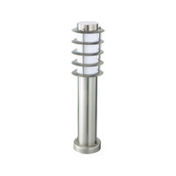 LED Tuinverlichting - Buitenlamp - Nalid 3 - Staand - RVS - E27 - Rond