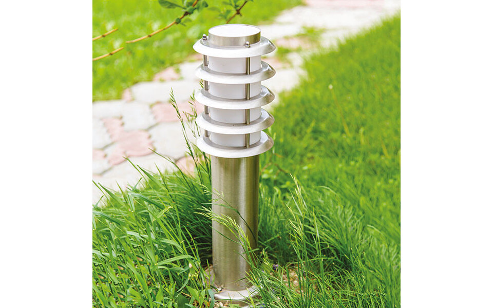 HLW LED LED Floor Lamp Nalid 3 - Stainless Steel Outdoor Lamp with IP44, ideal as LED Outdoor Wall Lamp & Garden Wall Lamp