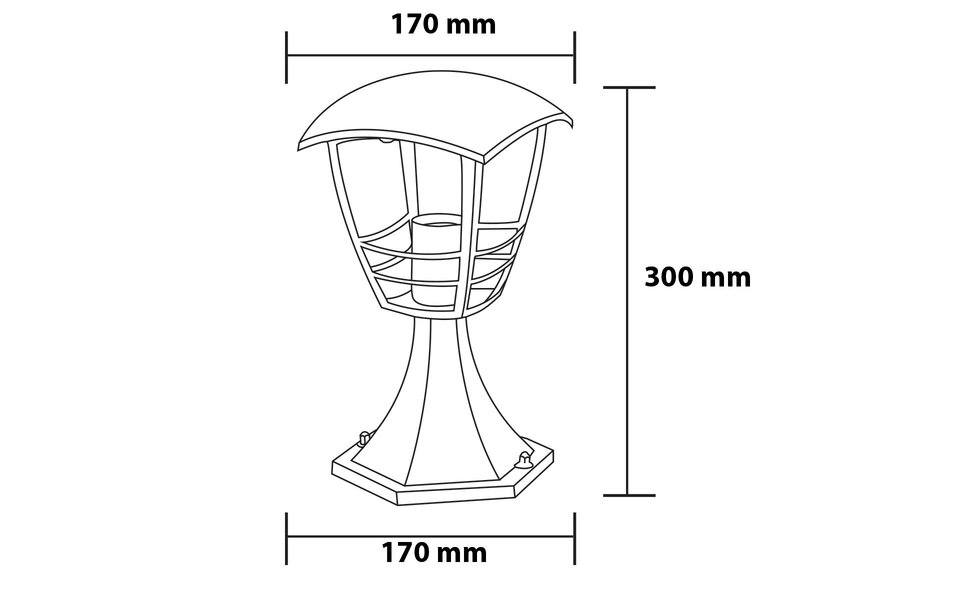 HLW LED LED Tuinverlichting - Buitenlamp - Narmy 3 - Staand - Mat Zwart - E27 Fitting - Rond - Aluminium