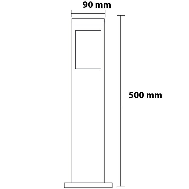 HLW LED LED Floor Lamp & Outdoor Wall Lamp - White 4W LED, Warm White 2700K, IP65