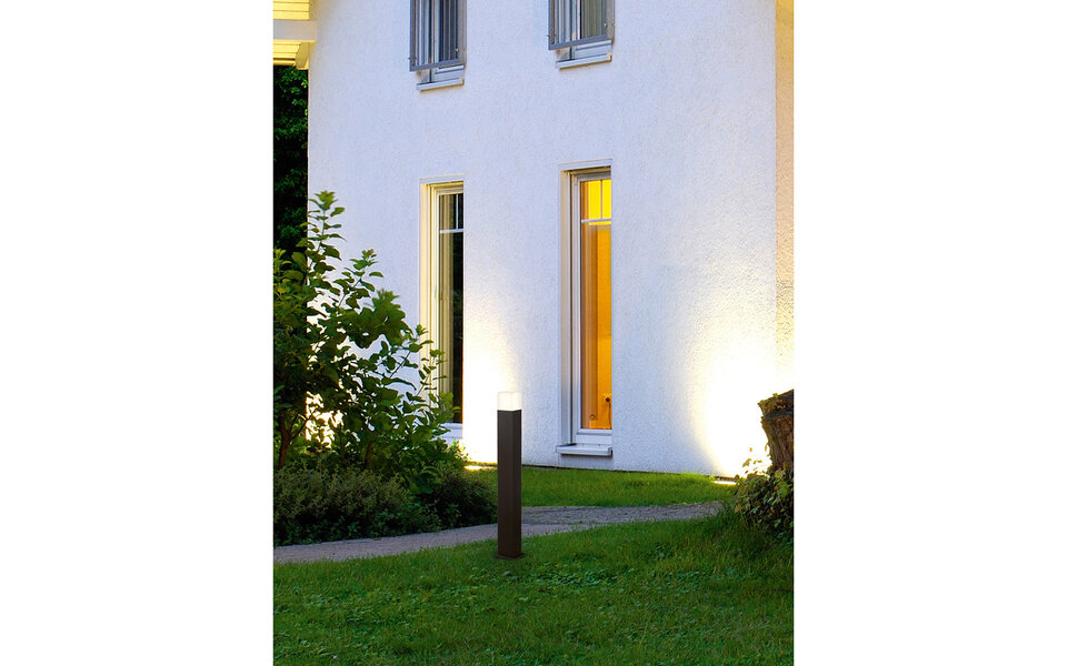 HLW LED LED Tuinverlichting - Staand Buitenlamp - Trion Hudsy XL - 3.5W - Warm Wit 3000K - Spatwaterdicht IP44 - Mat Antraciet - Aluminium |