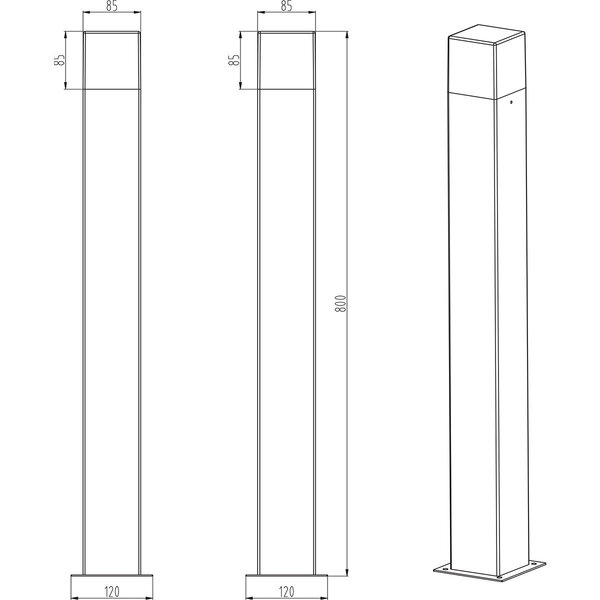 HLW LED LED Vloerlamp & Buiten Wandlamp - Waterdicht, Warm Wit 2700K–3000K, 5W LED Tuin Wandlamp HLW LED LED Vloerlamp & Buiten Wandlamp - Waterdicht, Warm Wit 2700K–3000K, 5W LED Tuin Wandlamp