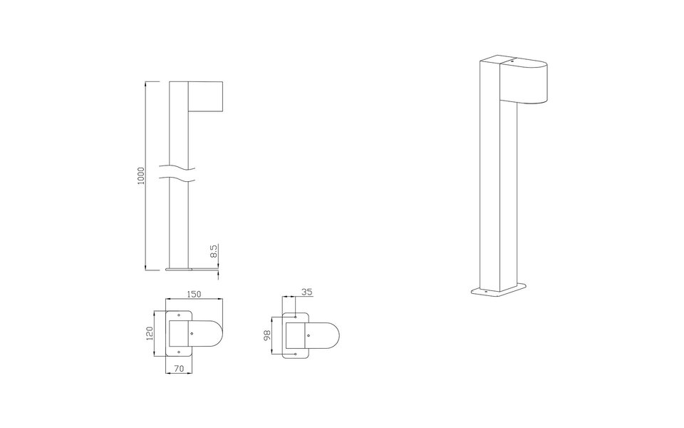 HLW LED LED Tuinverlichting - Vloerlamp - Trion Royina XL - Staand - GU10 Fitting - Spatwaterdicht IP44 - Rond - Mat Antraciet - Aluminium | HLW LED LED Tuinverlichting - Vloerlamp - Trion Royina XL - Staand - GU10 Fitting - Spatwaterdicht IP44 - Rond - Mat Antraciet - Aluminium |