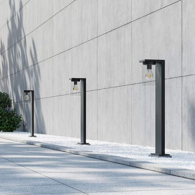 HLW LED LED Floor Lamp Matte Black - Waterproof LED Outdoor Wall Lamp with Sensor & Adjustable Beam Angle HLW LED LED Floor Lamp Matte Black - Waterproof LED Outdoor Wall Lamp with Sensor & Adjustable Beam Angle