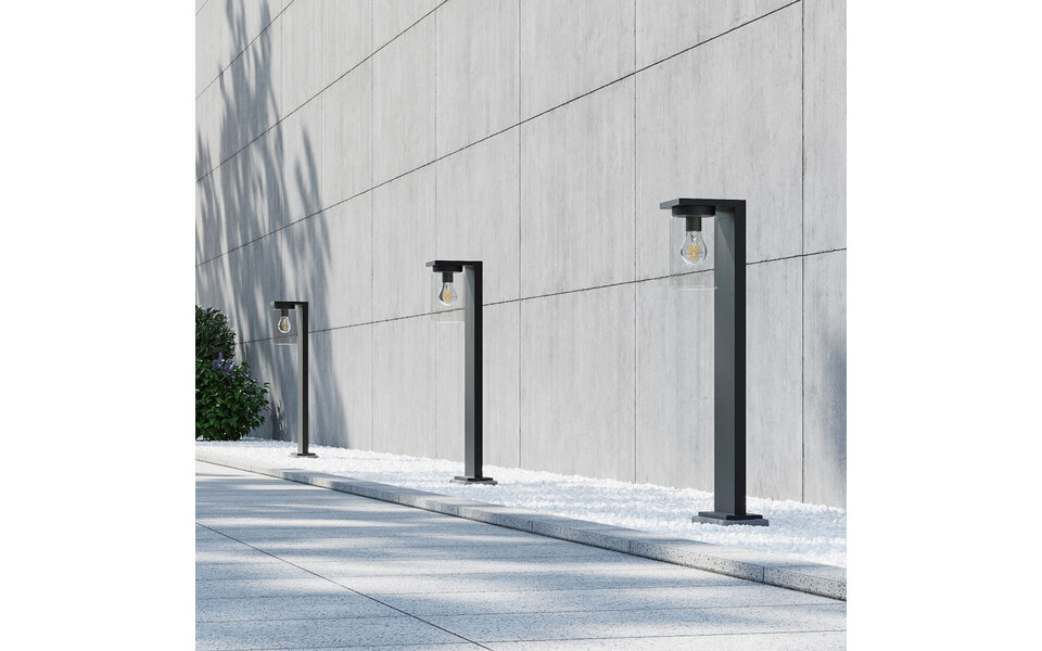 HLW LED LED Floor Lamp Matte Black - Waterproof LED Outdoor Wall Lamp with Sensor & Adjustable Beam Angle HLW LED LED Floor Lamp Matte Black - Waterproof LED Outdoor Wall Lamp with Sensor & Adjustable Beam Angle