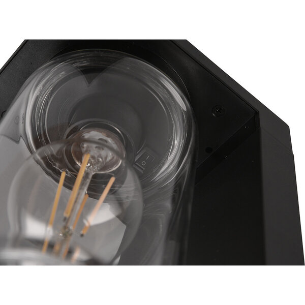 HLW LED LED Vloerlamp Mat Zwart - Waterdichte LED Buiten Wandlamp met Sensor & Verstelbare Beam Angle