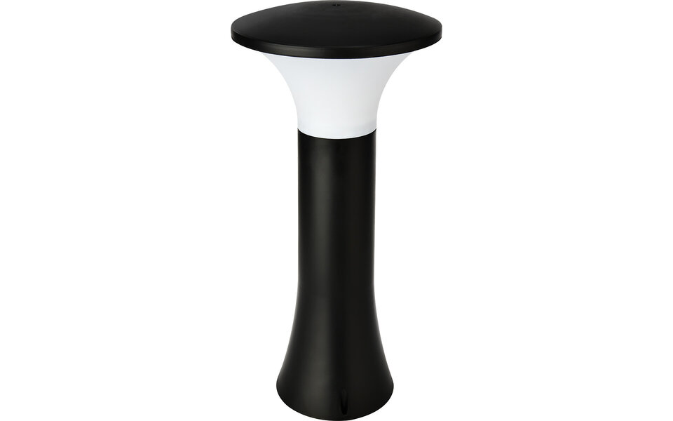 HLW LED Staande Buitenlamp - Sokkellamp - Papatyana 2 - E27 Fitting - Rond - Zwart