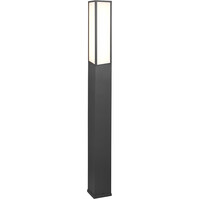 LED Tuinverlichting - Staande Buitenlamp - Trion Ficco XL - 15W - Warm Wit 3000K - Rechthoek - Mat Antraciet - Aluminium