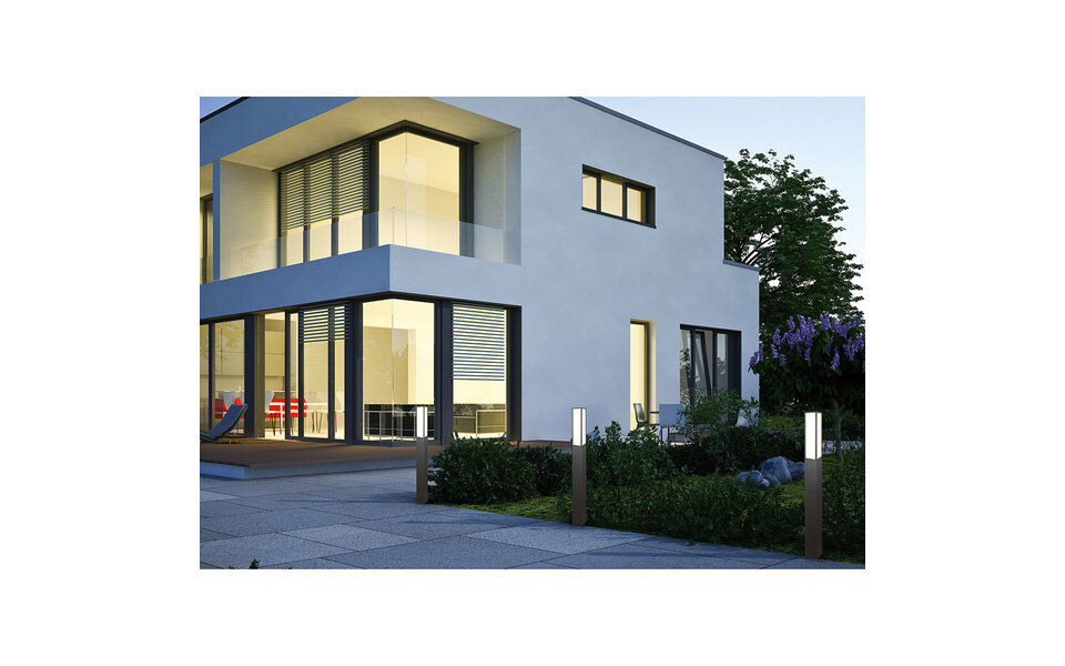 HLW LED LED Floor Lamp & Outdoor Wall Lamp 15W Warm White 2700K-3000K | Trion Ficco XL