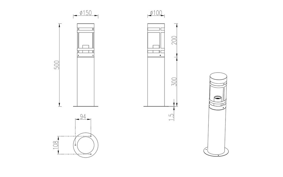 HLW LED LED Tuinverlichting - Staande Buitenlamp - Trion Paulo - E27 Fitting - Spatwaterdicht IP44 - Rond - Antraciet - Metaal | HLW LED LED Tuinverlichting - Staande Buitenlamp - Trion Paulo - E27 Fitting - Spatwaterdicht IP44 - Rond - Antraciet - Metaal |