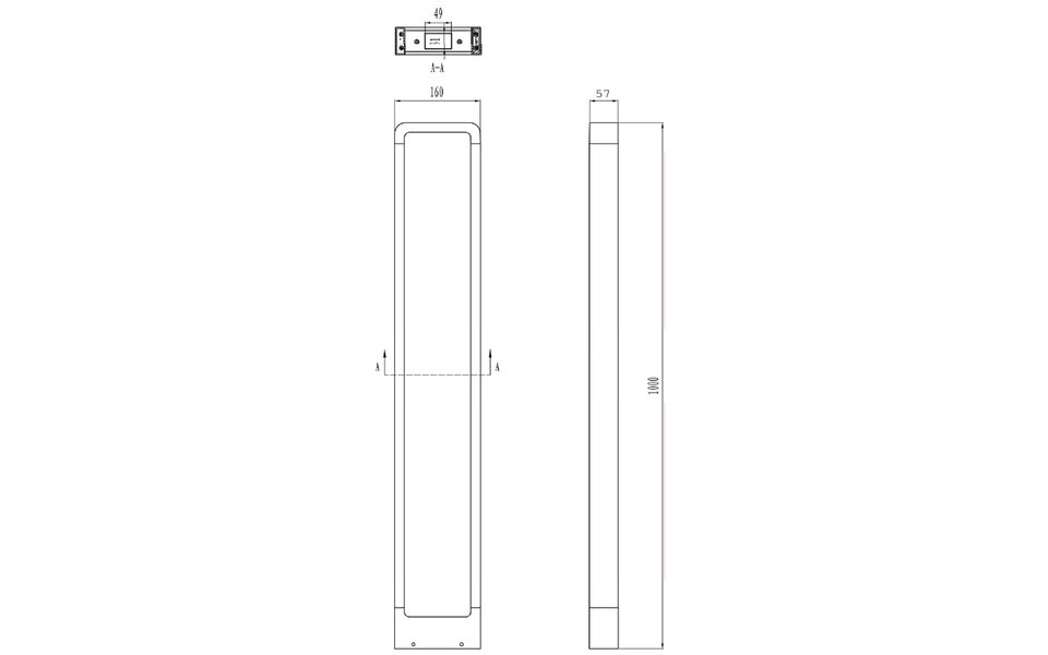HLW LED LED Garden Wall Lamp 4W - Trion Riona XL Matte Anthracite - Energy-efficient LED Floor Lamp HLW LED LED Garden Wall Lamp 4W - Trion Riona XL Matte Anthracite - Energy-efficient LED Floor Lamp
