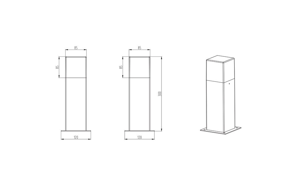 HLW LED LED Tuinverlichting - Staand Buitenlamp - Trion Hudsy - 3.5W - Warm Wit 3000K - Spatwaterdicht IP44 - Mat Antraciet - Aluminium