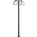 LED Tuinverlichting - Staand Buitenlamp - Trion Cubirino - 10W - E27 Fitting - Warm Wit 3000K - 2-lichts - Waterdicht IP54 - Mat Antraciet - Aluminium |
