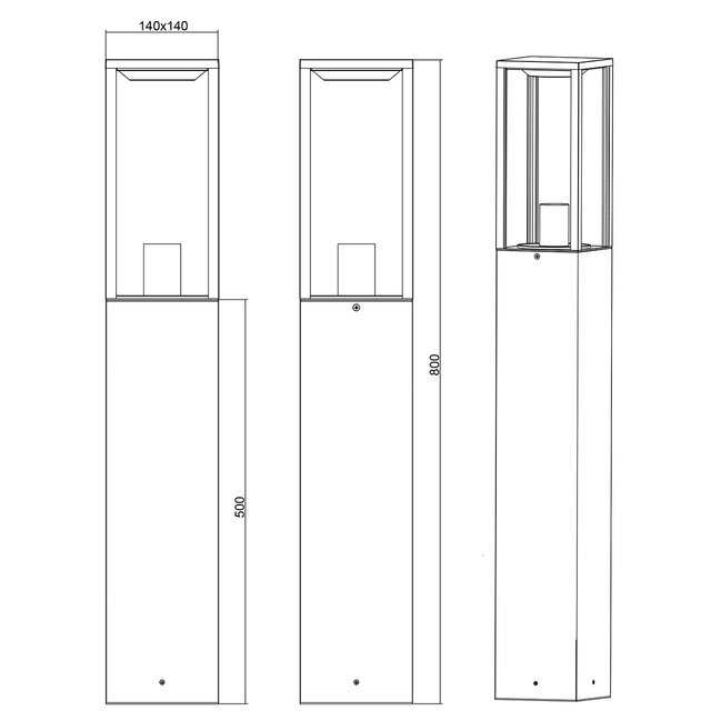 HLW LED LED Tuinverlichting - Staande Buitenlamp - Trion Garinola XL - E27 Fitting - Mat Antraciet - Aluminium HLW LED LED Tuinverlichting - Staande Buitenlamp - Trion Garinola XL - E27 Fitting - Mat Antraciet - Aluminium