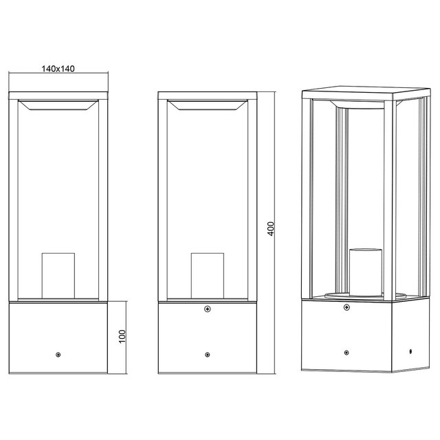 HLW LED LED Tuinverlichting - Staande Buitenlamp - Trion Garinola - E27 Fitting - Mat Antraciet - Aluminium HLW LED LED Tuinverlichting - Staande Buitenlamp - Trion Garinola - E27 Fitting - Mat Antraciet - Aluminium