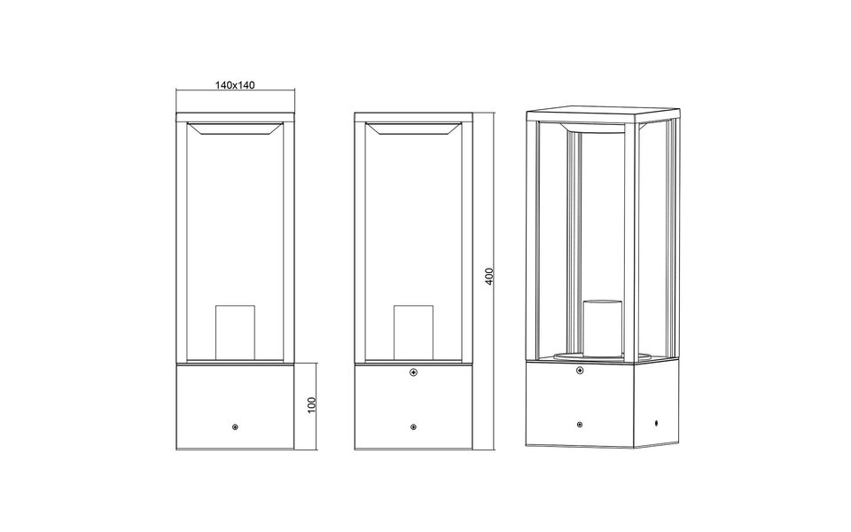 HLW LED LED Garden Lighting Trion Garinola - Standing Outdoor Lamp & Garden Wall Lamp