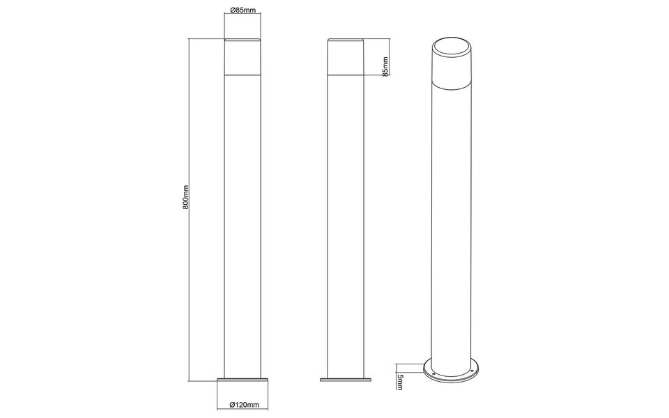 HLW LED LED Outdoor Wall Lamp & Floor Lamp Trion Hosina XL - Waterproof IP44, Rust-colored HLW LED LED Outdoor Wall Lamp & Floor Lamp Trion Hosina XL - Waterproof IP44, Rust-colored