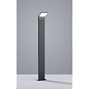 Staande mat antraciete LED tuinverlichting met bewegingssensor, 8W warm wit licht, waterdicht IP54, aluminium behuizing