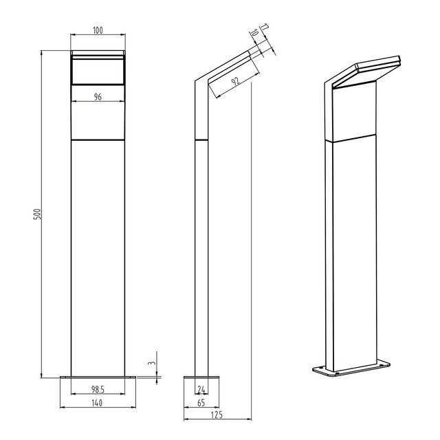 HLW LED LED Tuinverlichting - Staand - Buitenlamp - Trion Pearly - 8W - Warm Wit 3000K - Waterdicht IP54 - Mat Antraciet - Aluminium | HLW LED LED Tuinverlichting - Staand - Buitenlamp - Trion Pearly - 8W - Warm Wit 3000K - Waterdicht IP54 - Mat Antraciet - Aluminium |