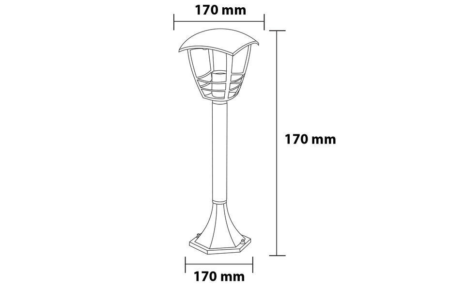 HLW LED LED Tuinverlichting - Buitenlamp - Narmy 5 - Staand - Mat Zwart - E27 Fitting - Rond - Aluminium |