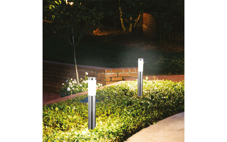 HLW LED White LED Floor Lamp & LED Outdoor Wall Lamp - Warm White 2700K, 4W LED