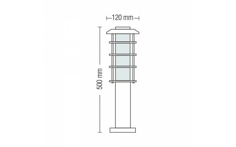 HLW LED LED Tuinverlichting - Staande Buitenlamp - Nalid 3 - E27 Fitting - Rond - RVS - Philips - CorePro Lustre 827 P45 FR - 4W - Warm Wit 2700K HLW LED LED Tuinverlichting - Staande Buitenlamp - Nalid 3 - E27 Fitting - Rond - RVS - Philips - CorePro Lustre 827 P45 FR - 4W - Warm Wit 2700K