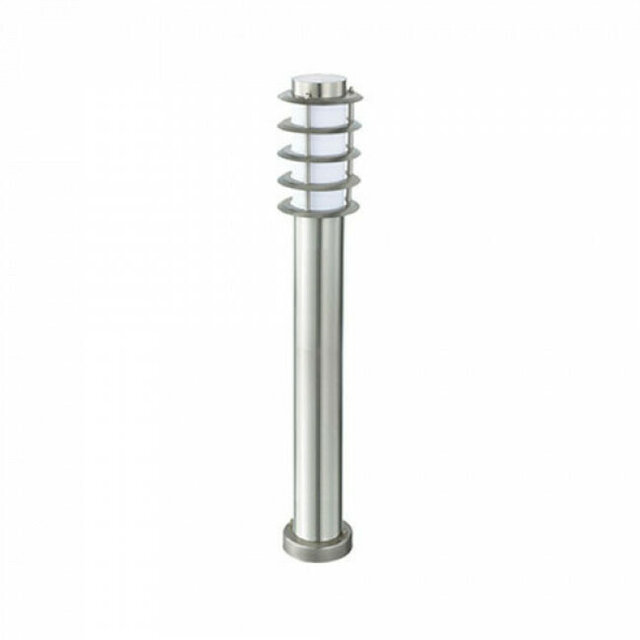 LED Tuinverlichting - Staande Buitenlamp - Nalid 4 - E27 Fitting - Rond - RVS - Philips - CorePro LEDbulb 827 A60 - 8W - Warm Wit 2700K Buitenverlichting