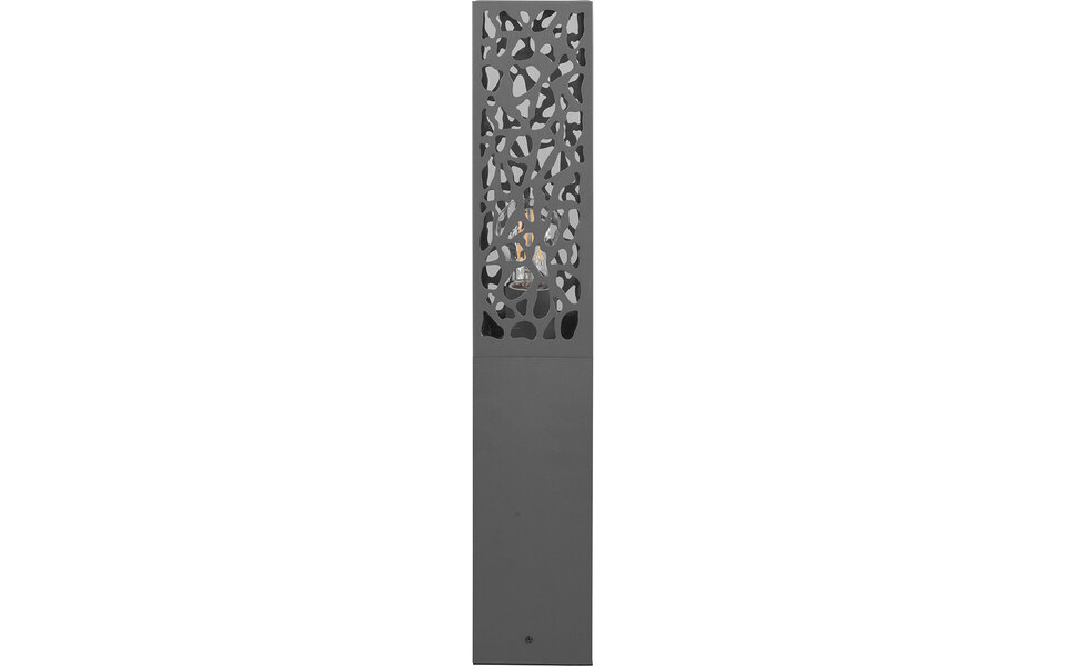HLW LED LED Garden Wall Lamp with Adjustable Beam Angle - Standing Outdoor Lamp, Matte Anthracite Stainless Steel, E27 fitting