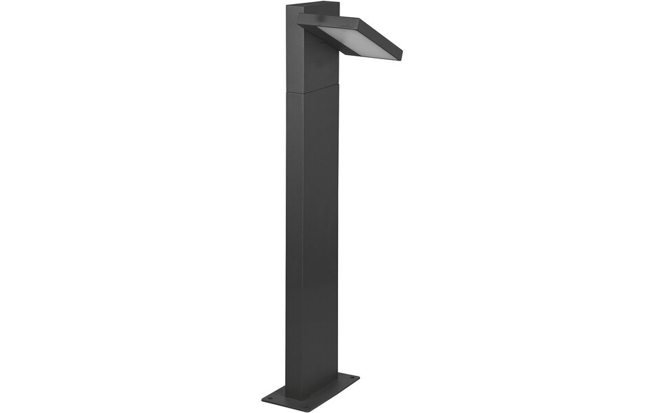 HLW LED LED Tuinverlichting - Staande Buitenlamp - Trion Ihson - 8W - Warm Wit 3000K - Draaibaar - Rechthoek - Mat Antraciet - Aluminium