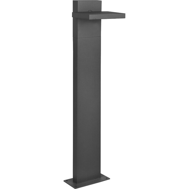 HLW LED LED Tuinverlichting - Staande Buitenlamp - Trion Ihson - 8W - Warm Wit 3000K - Draaibaar - Rechthoek - Mat Antraciet - Aluminium